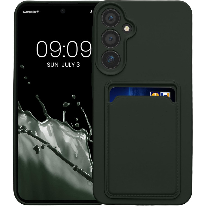 KW Samsung Galaxy A55 5G Θήκη Σιλικόνης TPU με Υποδοχή για Κάρτα - Dark Green KW Samsung Galaxy A55 5G Θήκη Σιλικόνης TPU με Υποδοχή για Κάρτα - Dark Green