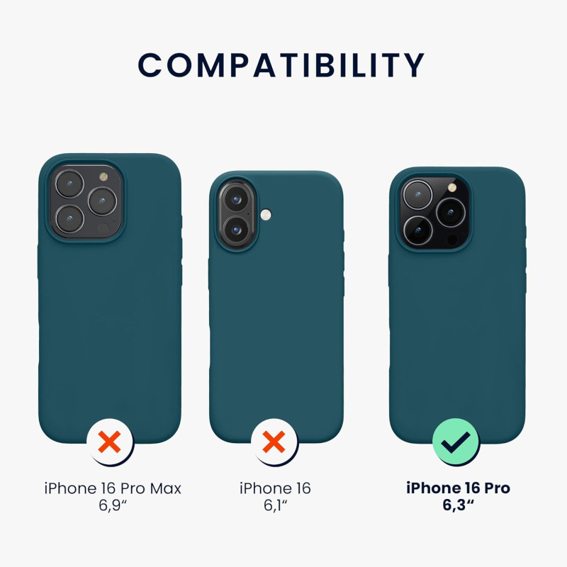 KW iPhone 16 Pro Θήκη Σιλικόνης Rubberized TPU - Petrol Matte KW iPhone 16 Pro Θήκη Σιλικόνης Rubberized TPU - Petrol Matte