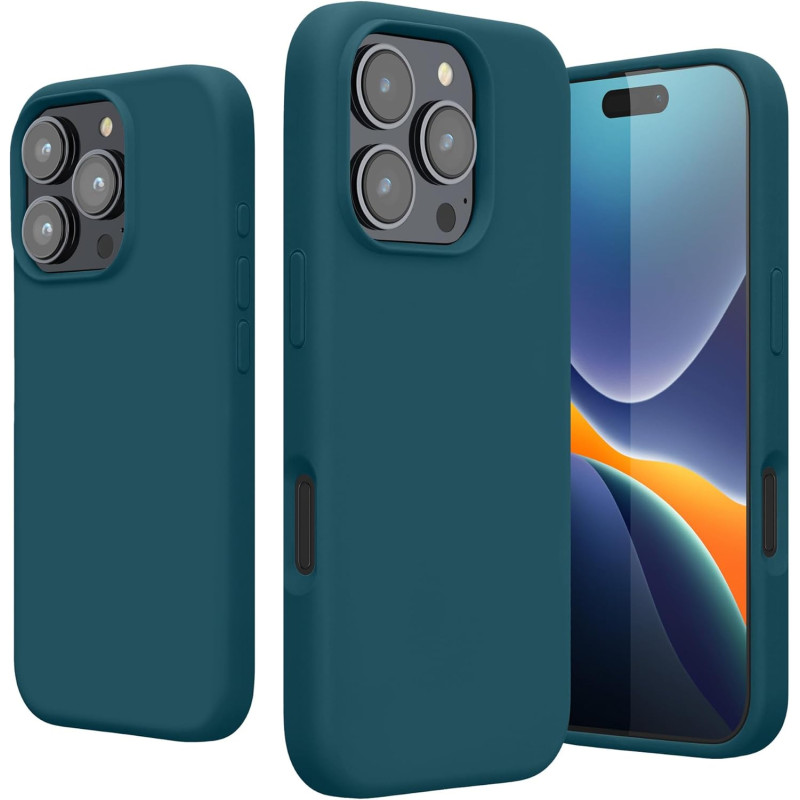 KW iPhone 16 Pro Θήκη Σιλικόνης Rubberized TPU - Petrol Matte KW iPhone 16 Pro Θήκη Σιλικόνης Rubberized TPU - Petrol Matte