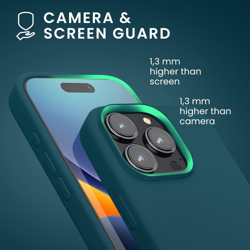 KW iPhone 16 Pro Θήκη Σιλικόνης Rubberized TPU - Petrol Matte KW iPhone 16 Pro Θήκη Σιλικόνης Rubberized TPU - Petrol Matte