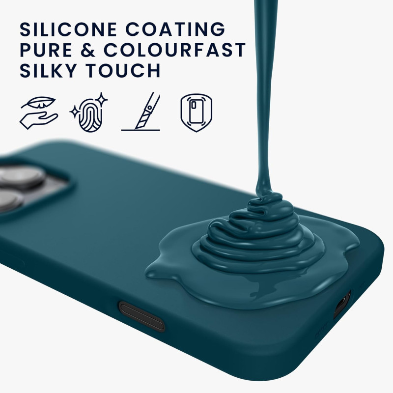 KW iPhone 16 Pro Θήκη Σιλικόνης Rubberized TPU - Petrol Matte KW iPhone 16 Pro Θήκη Σιλικόνης Rubberized TPU - Petrol Matte