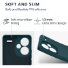 KW Xiaomi Redmi Note 13 Pro+ 5G Λεπτή Θήκη Σιλικόνης Rubberized TPU - Matte Petrol