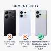 KW Xiaomi Redmi Note 13 Pro+ 5G Λεπτή Θήκη Σιλικόνης Rubberized TPU - Matte Petrol