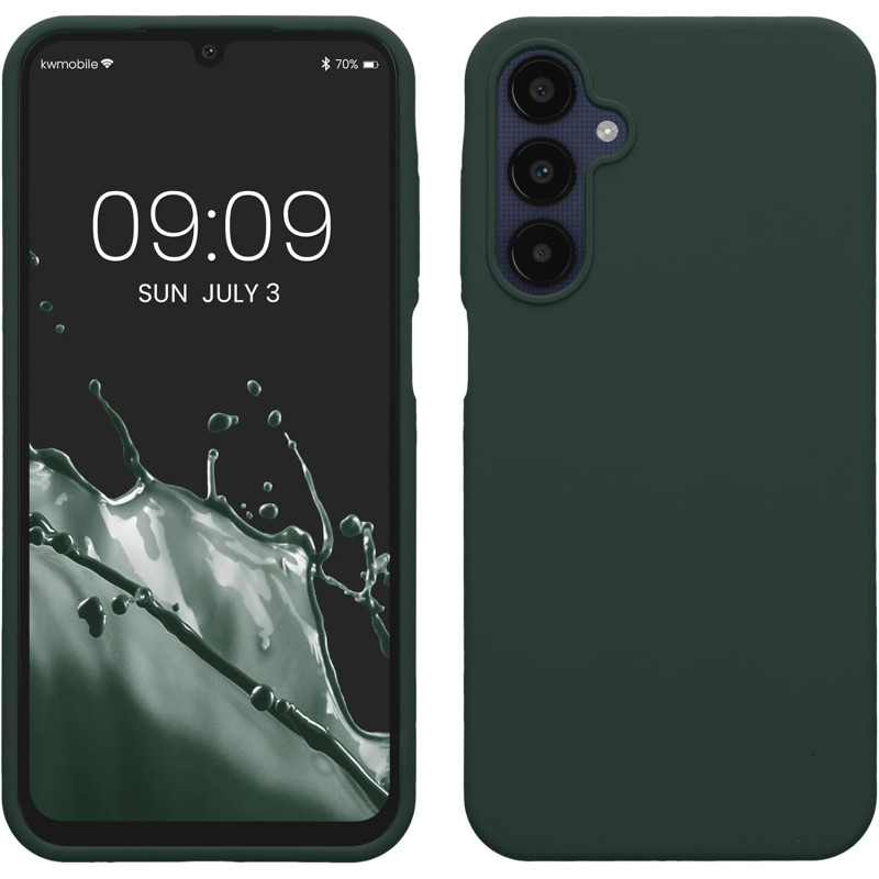 KW Samsung Galaxy A25 5G Θήκη Σιλικόνης Rubberized TPU - Moss Green