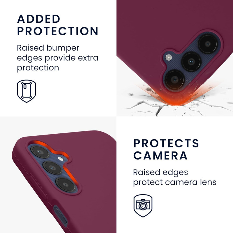 KW Samsung Galaxy A25 5G Θήκη Σιλικόνης Rubberized TPU - Bordeaux Purple KW Samsung Galaxy A25 5G Θήκη Σιλικόνης Rubberized TPU - Bordeaux Purple