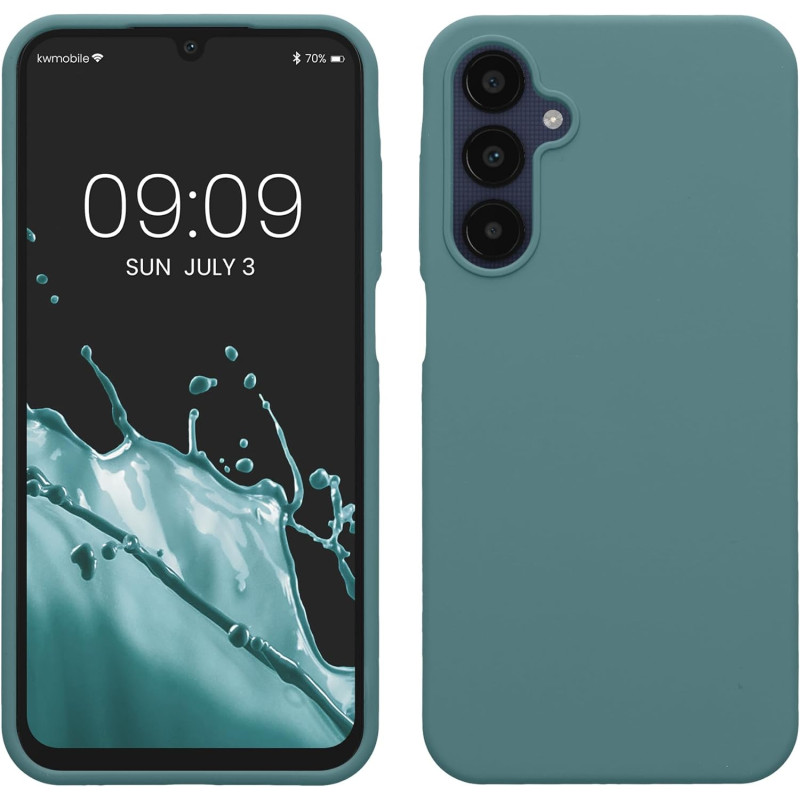 KW Samsung Galaxy A25 5G Θήκη Σιλικόνης Rubberized TPU - Arctic Night