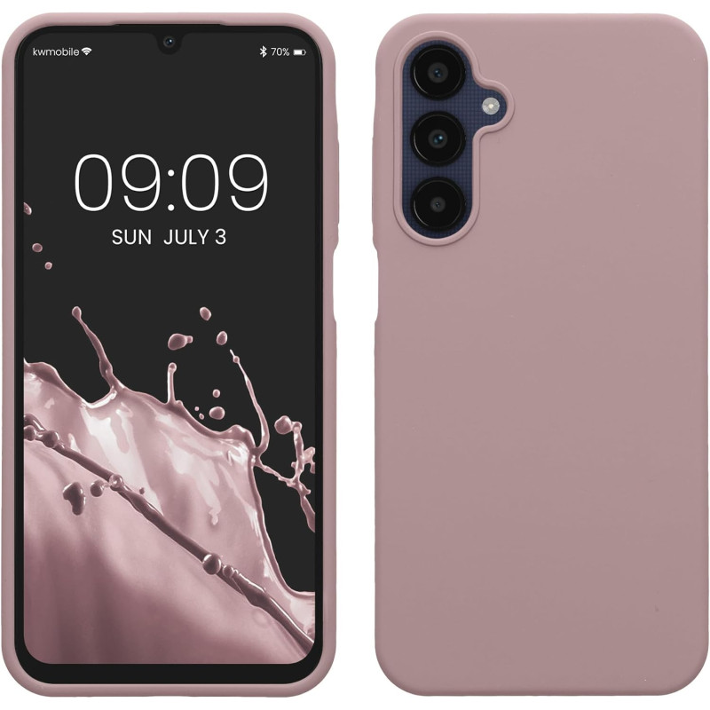 KW Samsung Galaxy A25 5G Θήκη Σιλικόνης Rubberized TPU - Nude Lilac