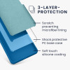 KW Samsung Galaxy A55 5G Θήκη Σιλικόνης Rubberized TPU - Blue Reef