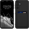 KW Samsung Galaxy A16 4G / A16 5G Θήκη Σιλικόνης TPU με Υποδοχή για Κάρτα - Black