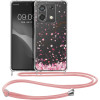 KW Xiaomi Redmi Note 13 5G Θήκη Σιλικόνης TPU με Λουράκι - Design Cherry Blossom Leaves - Pink / Dark Brown / Διάφανη KW Xiaomi Redmi Note 13 5G Θήκη Σιλικόνης TPU με Λουράκι - Design Cherry Blossom Leaves - Pink / Dark Brown / Διάφανη