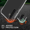 KW Samsung Galaxy A55 5G Θήκη Σιλικόνης TPU με Λουράκι - Διάφανη / Black