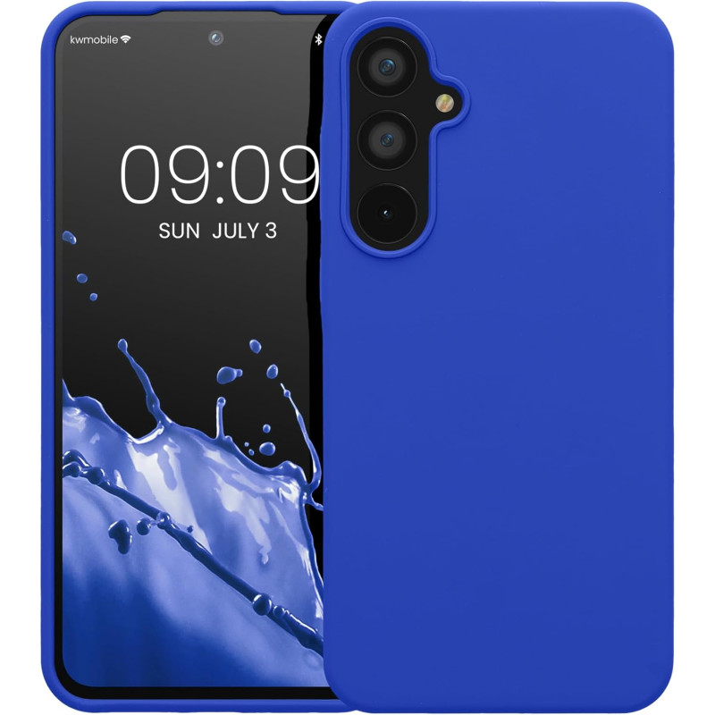 KW Samsung Galaxy A55 5G Θήκη Σιλικόνης Rubberized TPU - Baltic Blue