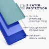 KW Samsung Galaxy A55 5G Θήκη Σιλικόνης Rubberized TPU - Baltic Blue