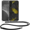 KW Samsung Galaxy S24+ Θήκη Σιλικόνης TPU με Λουράκι - Design Jungle - Yellow / Grey / Διάφανη