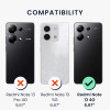 KW Xiaomi Redmi Note 13 4G Θήκη Σιλικόνης Rubberized TPU - Black