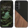 KW Samsung Galaxy A25 5G Θήκη από Φυσικό Ξύλο και Carbon - Dark Brown / Black
