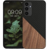 KW Samsung Galaxy A25 5G Θήκη από Φυσικό Ξύλο και Carbon - Dark Brown / Black