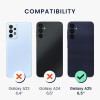KW Samsung Galaxy A25 5G Θήκη από Φυσικό Ξύλο και Carbon - Dark Brown / Black