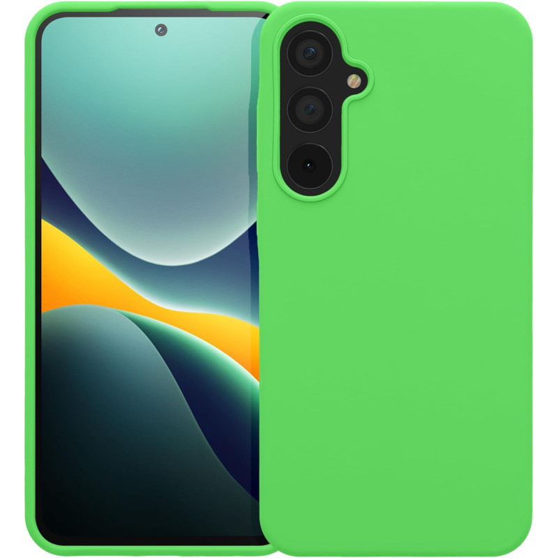 KW Samsung Galaxy A55 5G Θήκη Σιλικόνης Rubberized TPU - Lime Green