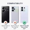 KW Xiaomi Redmi Note 13 Pro 5G / Poco X6 5G Θήκη Σιλικόνης Rubberized TPU - Black
