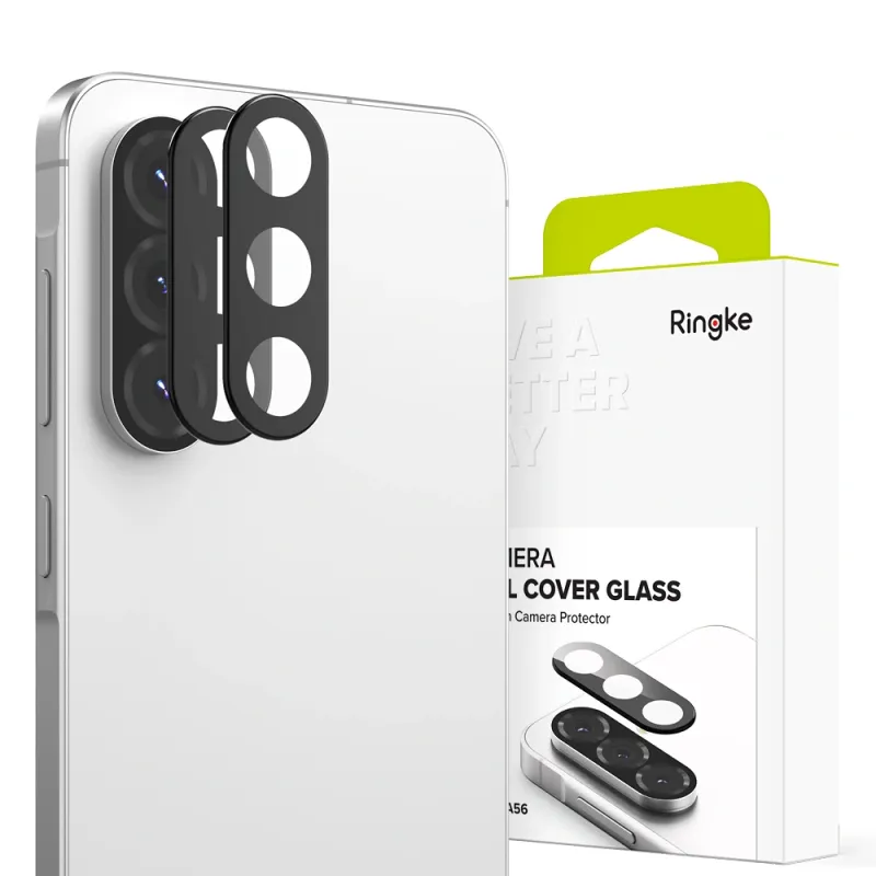 Ringke Samsung Galaxy A56 5G Αντιχαρακτικό Γυαλί για την Κάμερα - 2 Τεμάχια - Black Ringke Samsung Galaxy A56 5G Αντιχαρακτικό Γυαλί για την Κάμερα - 2 Τεμάχια - Black