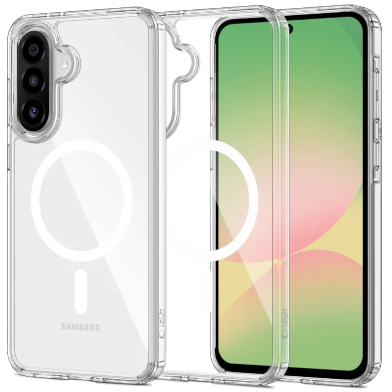 Tech-Protect Samsung Galaxy A36 5G Flexair Hybrid MagSafe Σκληρή Θήκη με Πλαίσιο Σιλικόνης και MagSafe - Διάφανη
