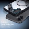 Dux Ducis iPhone 16 Aimo Series MagSafe Magnetic Stand Σκληρή Θήκη με Πλαίσιο Σιλικόνης και MagSafe - Black