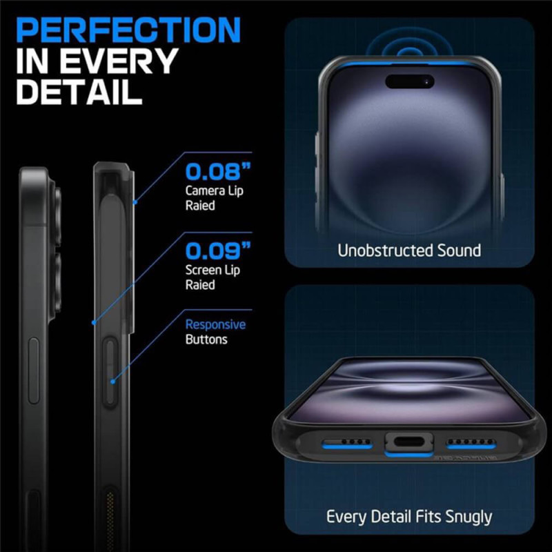 Supcase iPhone 16 - Unicorn Beetle MagStand MagSafe Σκληρή Θήκη - Frost Black Supcase iPhone 16 - Unicorn Beetle MagStand MagSafe Σκληρή Θήκη - Frost Black