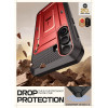 Supcase Samsung Galaxy S25 Unicorn Beetle Pro Σκληρή Θήκη με Προστασία Οθόνης και Stand - Metallic Red