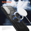 Techsuit Samsung Galaxy A16 4G / A16 5G CamVault MagSafe Σκληρή Θήκη με Πλαίσιο Σιλικόνης - Black