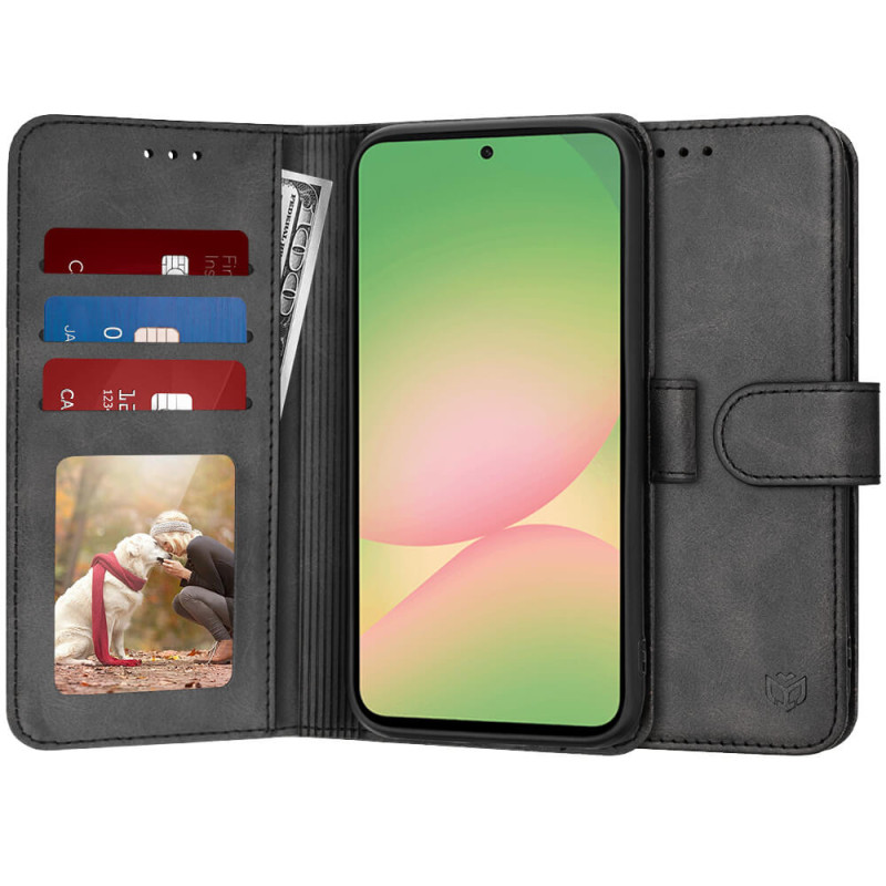 Techsuit Samsung Galaxy A56 5G - Diary Book - Θήκη Πορτοφόλι από Δερματίνη με Stand - Black