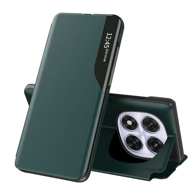 Techsuit Xiaomi Redmi Note 14 Pro 5G / Poco X7 - eFold Series - Θήκη Βιβλίο - Dark Green