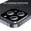 Techsuit iPhone 16 Pro / iPhone 16 Pro Max Camera Protector Αντιχαρακτικό Γυαλί για την Κάμερα - Black