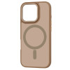 Techsuit iPhone 16 Pro - HaloFrost Series MagSafe - Σκληρή Θήκη με Πλαίσιο Σιλικόνης - Sandstone Brown