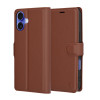 Techsuit iPhone 16 - Leather Folio - Θήκη Πορτοφόλι από Δερματίνη με Stand - Brown