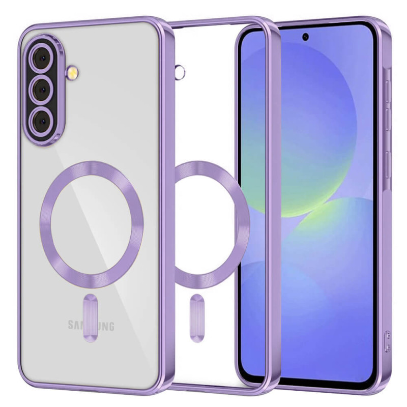 Techsuit Samsung Galaxy A36 5G / A56 5G - Luxury Crystal MagSafe - Θήκη Σιλικόνης - Light Purple