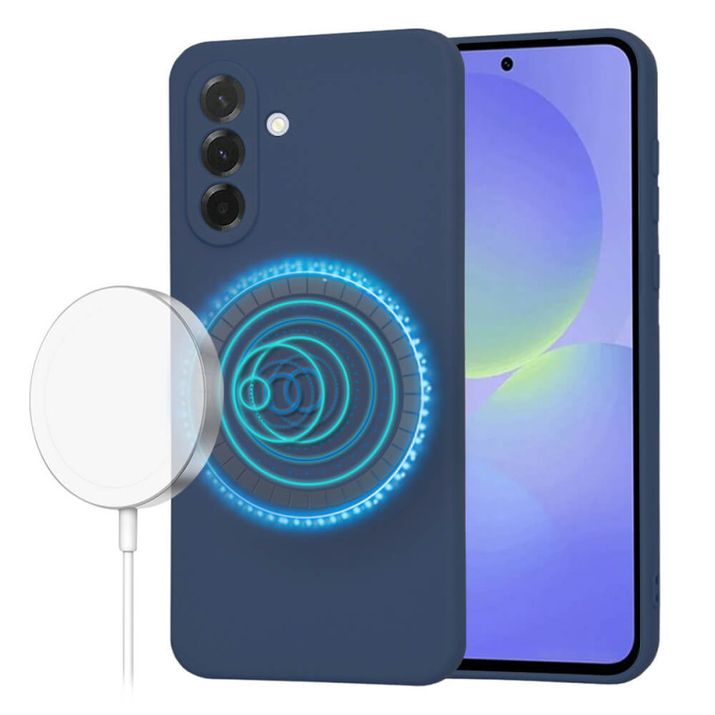 Techsuit Samsung Galaxy A36 5G SoftFlex MagSafe Θήκη Σιλικόνης - Navy Blue