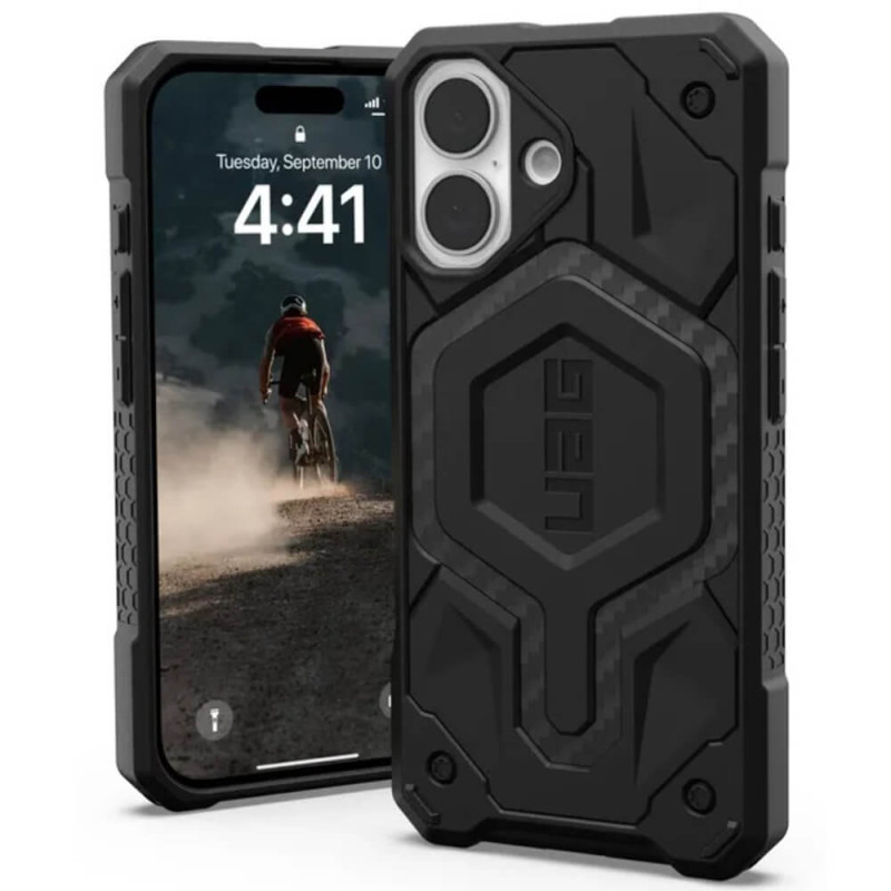 UAG iPhone 16 Monarch Series Σκληρή Θήκη - Carbon Fiber UAG iPhone 16 Monarch Series Σκληρή Θήκη - Carbon Fiber