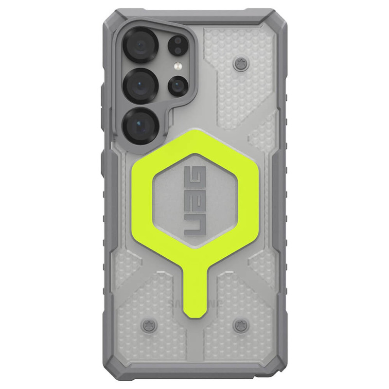 UAG Samsung Galaxy S25 Ultra Pathfinder Clear MagSafe Σκληρή Θήκη με MagSafe και Λουράκι - Active Neon Lanyard UAG Samsung Galaxy S25 Ultra Pathfinder Clear MagSafe Σκληρή Θήκη με MagSafe και Λουράκι - Active Neon Lanyard