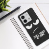 KW Xiaomi Redmi Note 13 5G Λεπτή Θήκη Σιλικόνης TPU - Design Don't Touch My Phone - Black / White