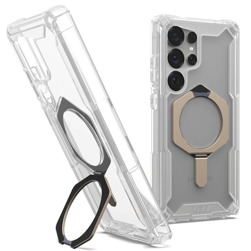 UAG Samsung Galaxy S25 Ultra Plasma XTE MagSafe Σκληρή Θήκη με Stand - Titanium / Διάφανη UAG Samsung Galaxy S25 Ultra Plasma XTE MagSafe Σκληρή Θήκη με Stand - Titanium / Διάφανη