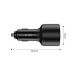 TECH-PROTECT CC04 PD130W Φορτιστής Αυτοκινήτου Γρήγορης Φόρτισης με 2 Θύρες Type-C και 1 Θύρα USB - Black