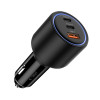 TECH-PROTECT CC04 PD130W Φορτιστής Αυτοκινήτου Γρήγορης Φόρτισης με 2 Θύρες Type-C και 1 Θύρα USB - Black