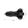 Tech-Protect CC06 FM Transmitter για Αναπαραγωγή Μουσικής / Κλήσεις / Φόρτιση Κινητών στο Αυτοκίνητο PD72W - Black
