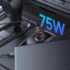 TECH-PROTECT CC03 PD75W Φορτιστής Αυτοκινήτου Γρήγορης Φόρτισης με 1 Θύρα Type-C και 1 Θύρα USB - Black