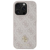 Guess iPhone 16 Pro Max - HC PU 4G Small 4G and Classic - MagSafe Σκληρή Θήκη με Επένδυση από Οικολογικό Δέρμα - Pink - GUHMP16XP4SM4MP