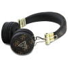 Guess Over-Ear Wireless Bluetooth Headphones - 4G Triangle Round Shape - Ασύρματα Bluetooth Ακουστικά - Black