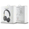 Guess Over-Ear Wireless Bluetooth Headphones - 4G Triangle Round Shape - Ασύρματα Bluetooth Ακουστικά - Black