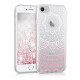 KW iPhone SE 2022 / SE 2020 / 7 / 8 Θήκη Σιλικόνης TPU Design Indian Sun - White / Pink - Διάφανη - 39466.01