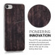 KW iPhone SE 2022 / SE 2020 / 7 / 8 Θήκη Σιλικόνης TPU - Design Vintage Wood - Dark Brown - 39459.06